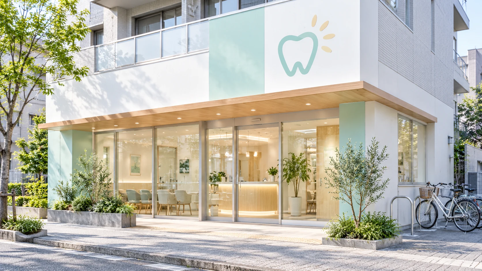 架空のHARENO DENTAL外観イメージ