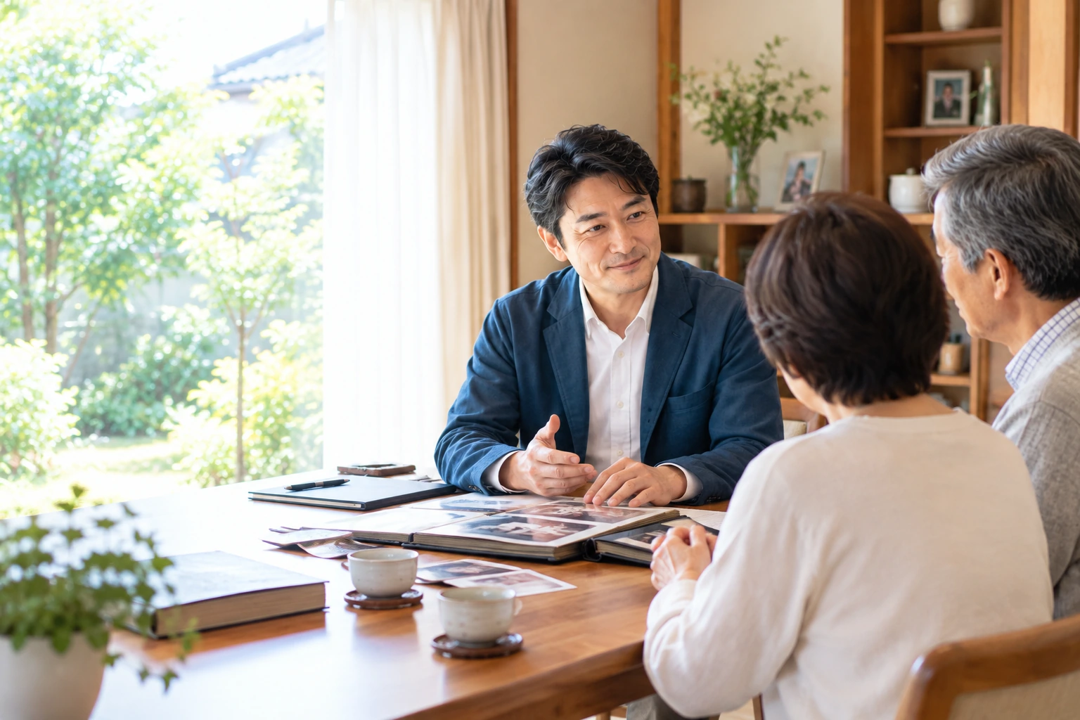 住み替え前の家財を箱に分けながら整理する作業イメージ