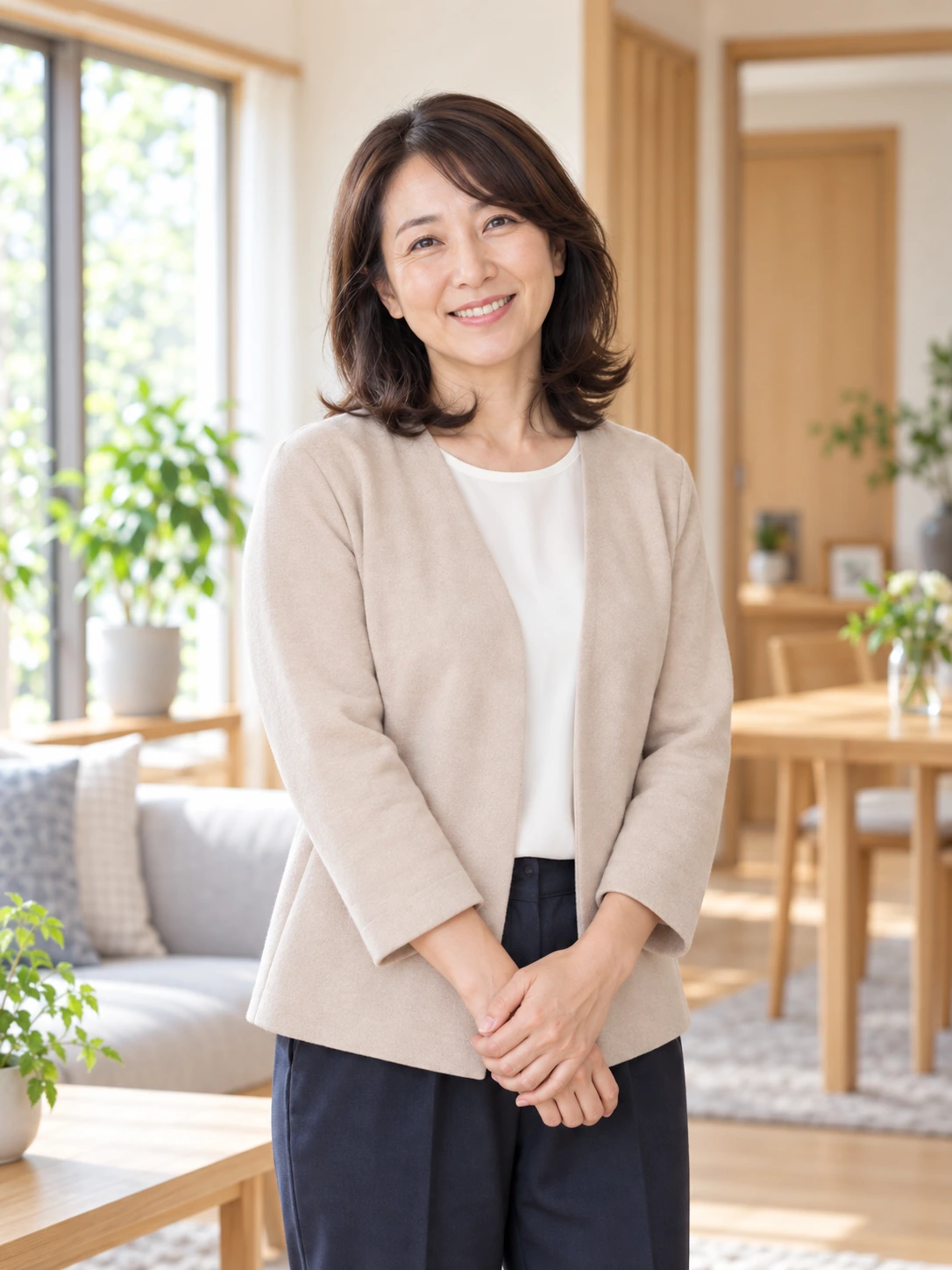 整理・相談担当の佐々木美穂を想定したスタッフポートレート